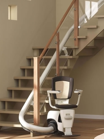 Treppen-Sitzlift mit Kurven